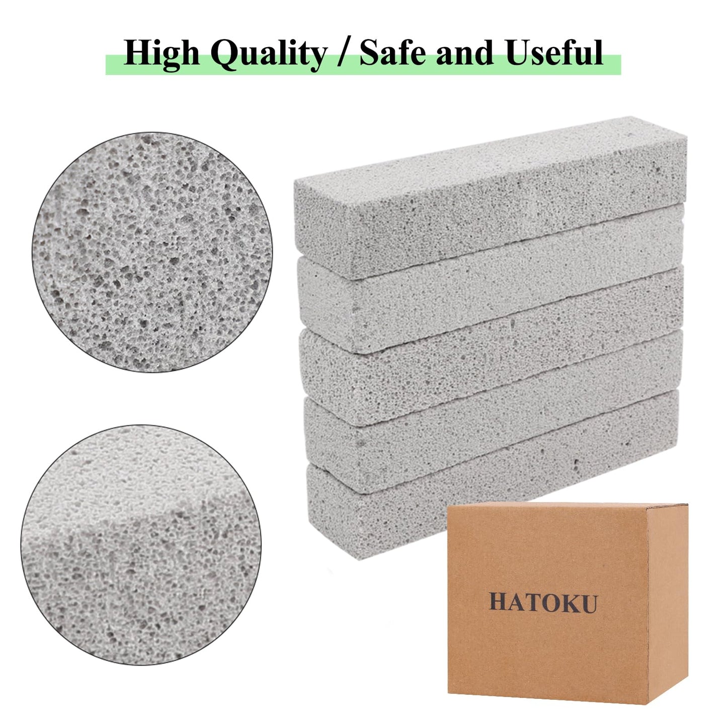 25 Pieces Pumice Stone Toilet Bowl Cleaner, Pumice Scouring Stick Remove Hard Water Ring in Toilet, Pumice Stones for Cleaning, Household, Bath, Kitchen, Pool (5.9 x 1.4 x 0.9 Inches)